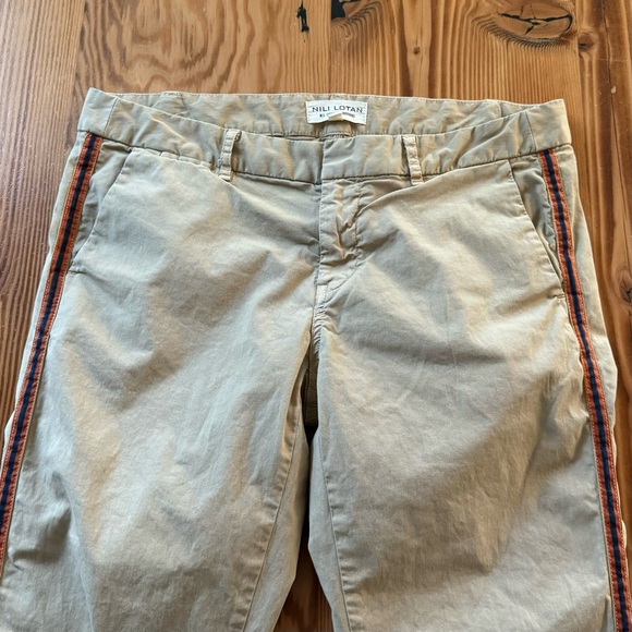 Nili Lotan East Hampton Tape Pant in Desert Sand Stripe - Picture 7 of 15